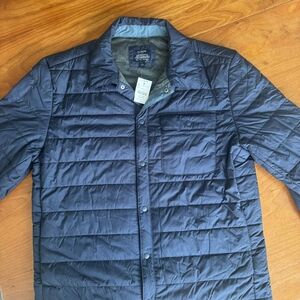 J.CREW Men's Jersey-Lined Quilted Jacket Size L Navy